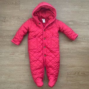 Ralph Lauren Hooded Barn Bunting Quilted Insulated One Piece 9 month baby Jacket